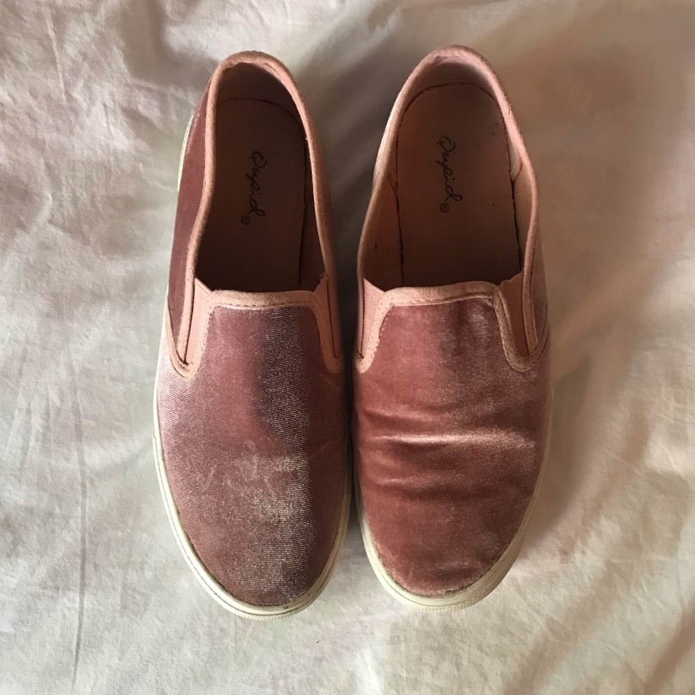 Pink Velvet Shoes